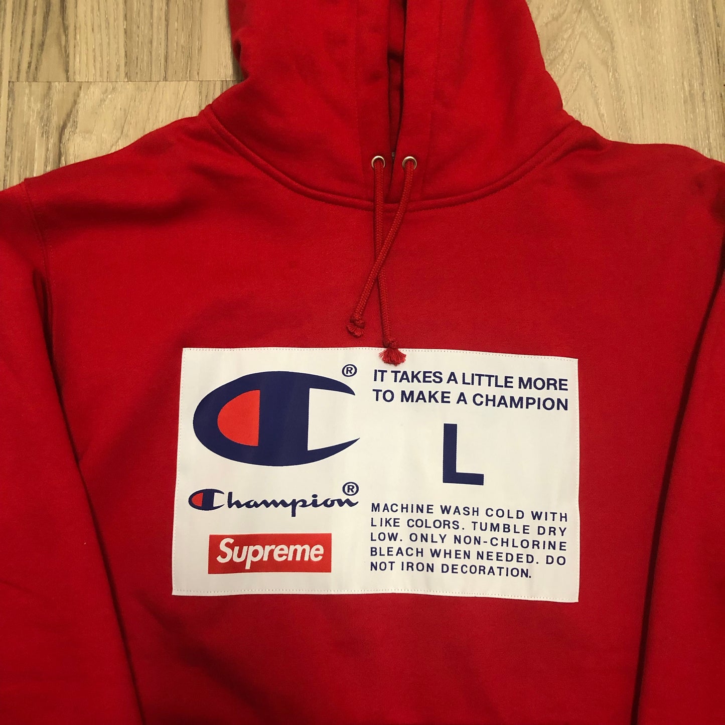 Used Champion X Supreme SS18 Hoodie