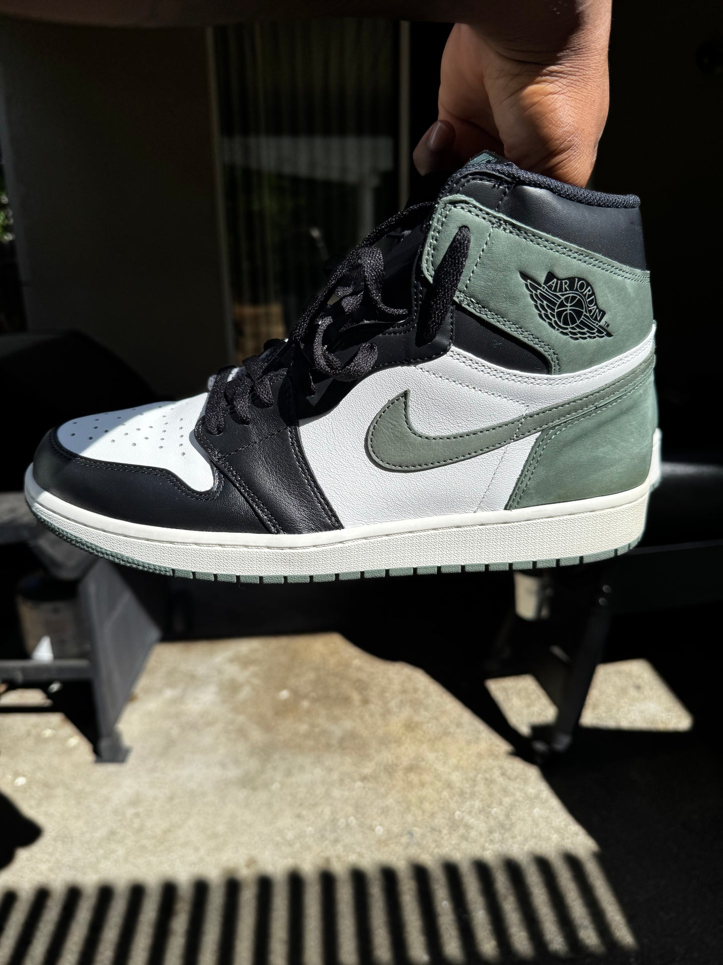 Used Jordan 1 high Clay Green