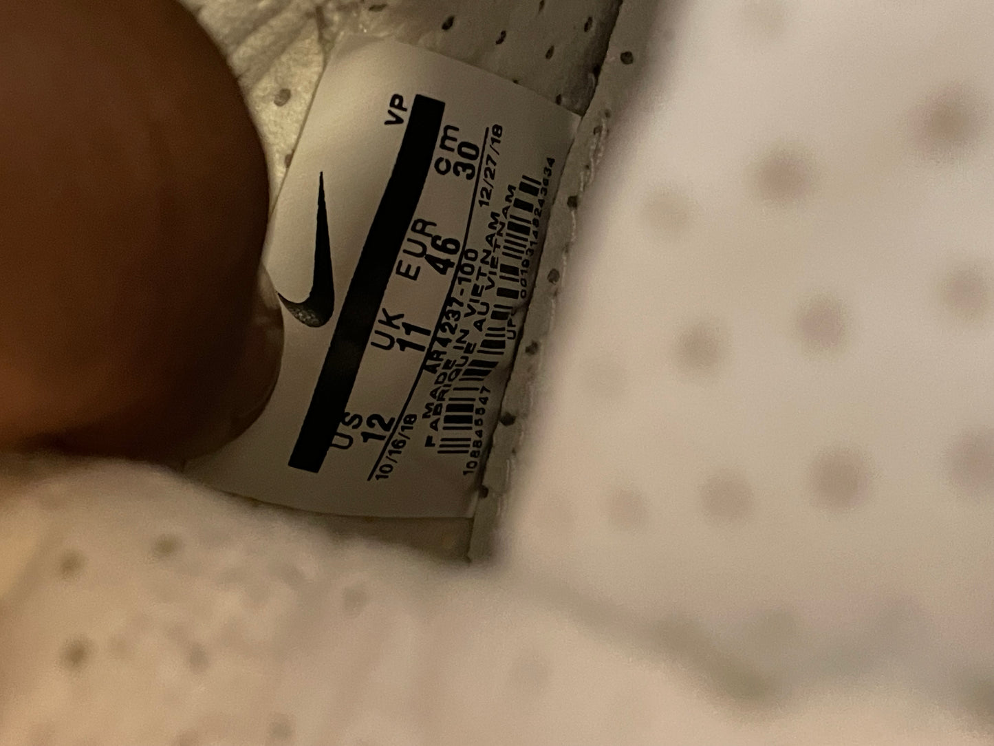 Nike Air Fear of God 1 Orange Pulse