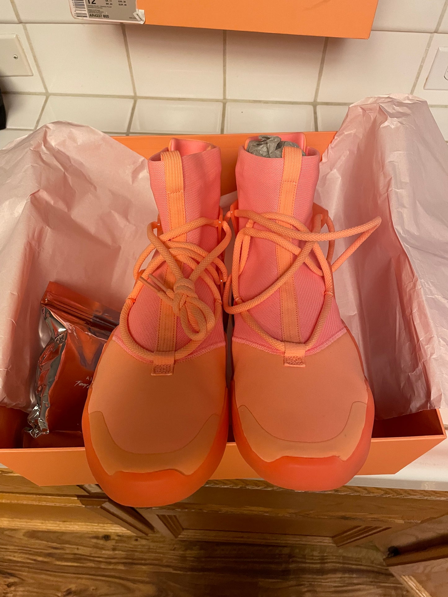 Nike Air Fear of God 1 Orange Pulse