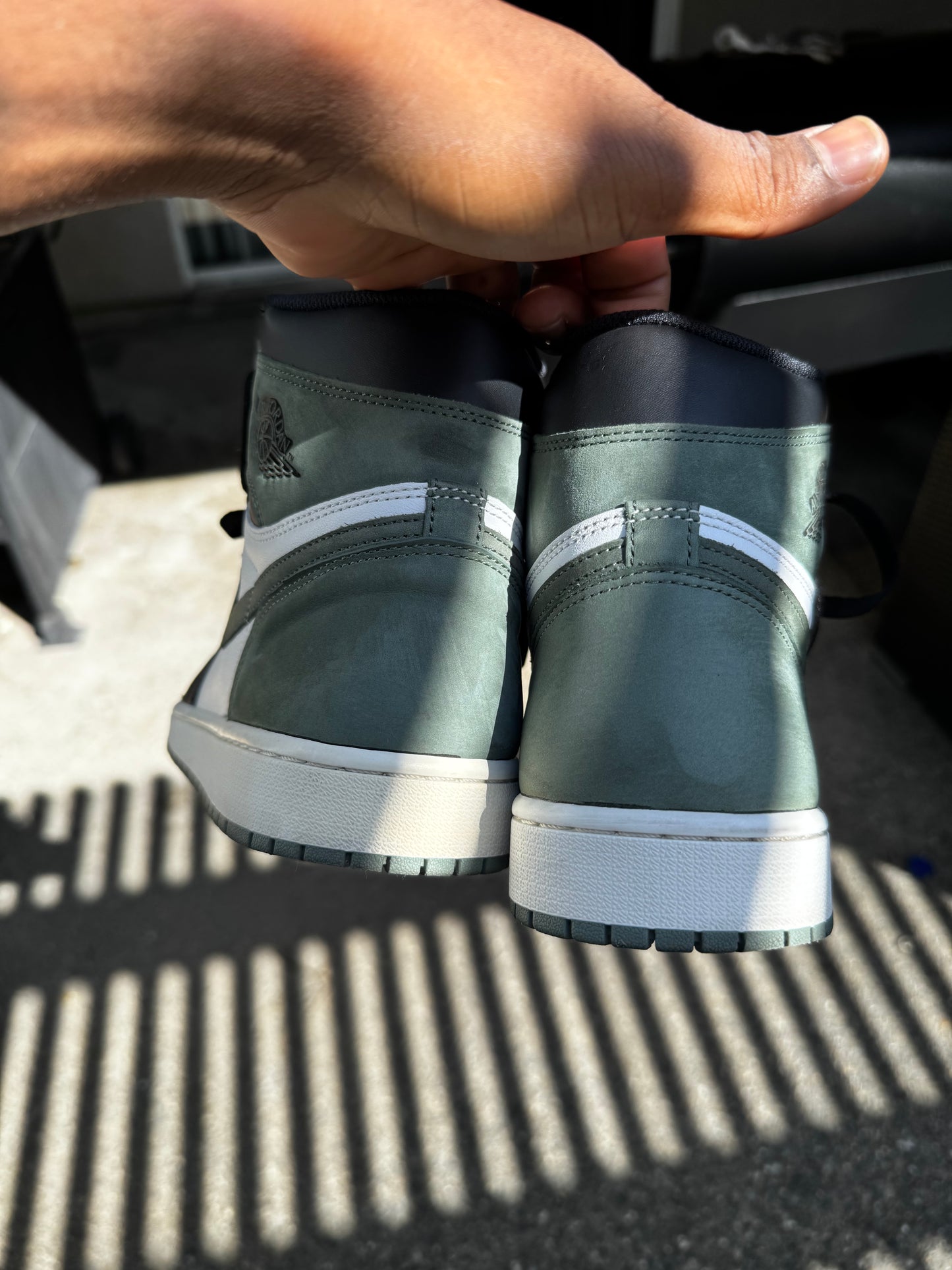 Used Jordan 1 high Clay Green