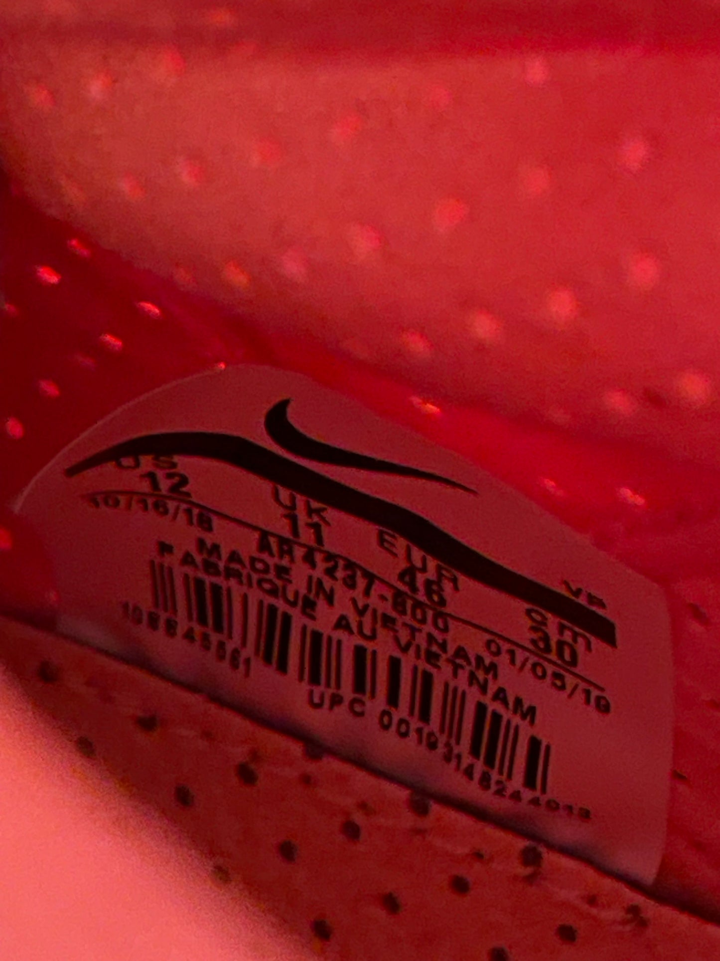 Nike Air Fear of God 1 Orange Pulse