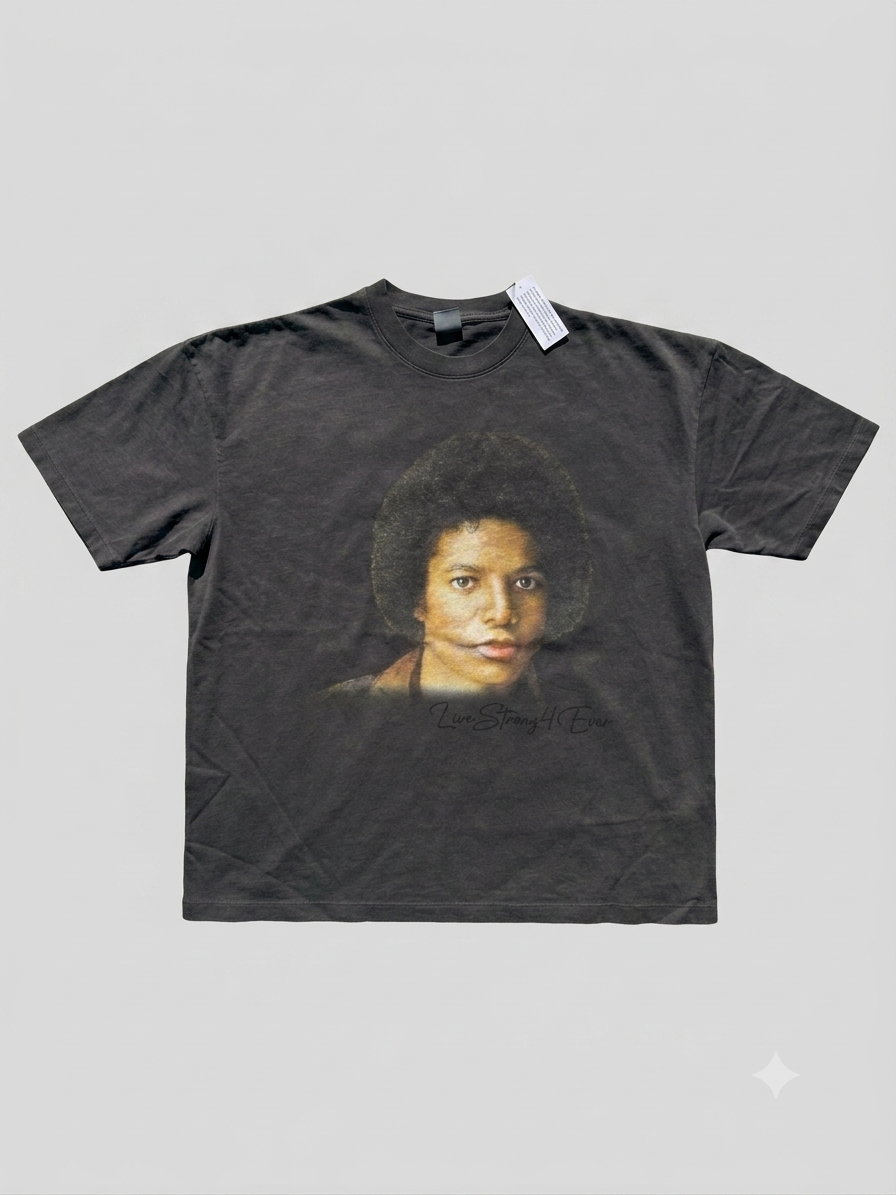LS4E "Live Strong 4 Ever" Vintage Michael Jackson T-Shirt