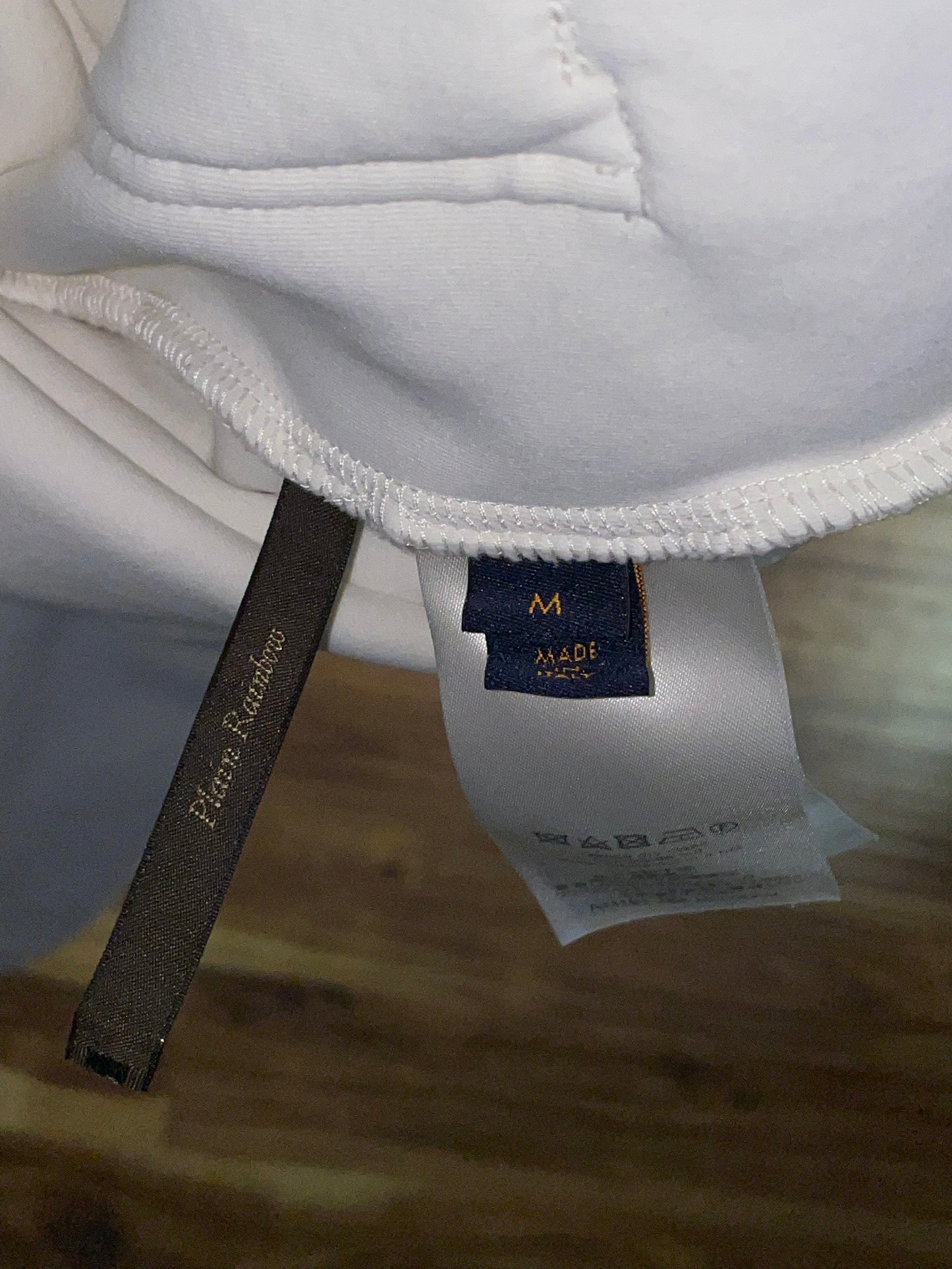RUNWAY Plain Rainbow white monogram sweater