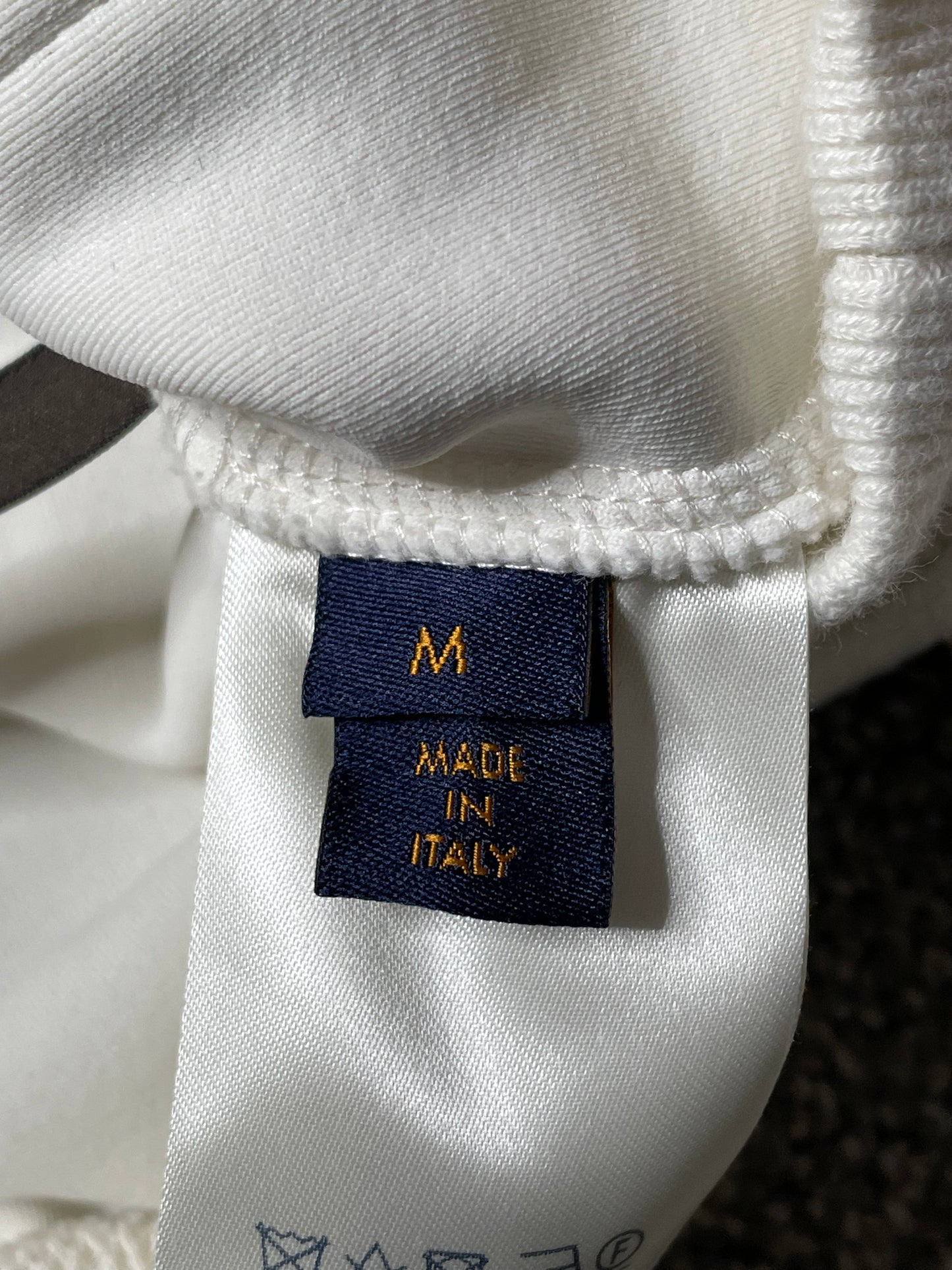 RUNWAY Plain Rainbow white monogram sweater