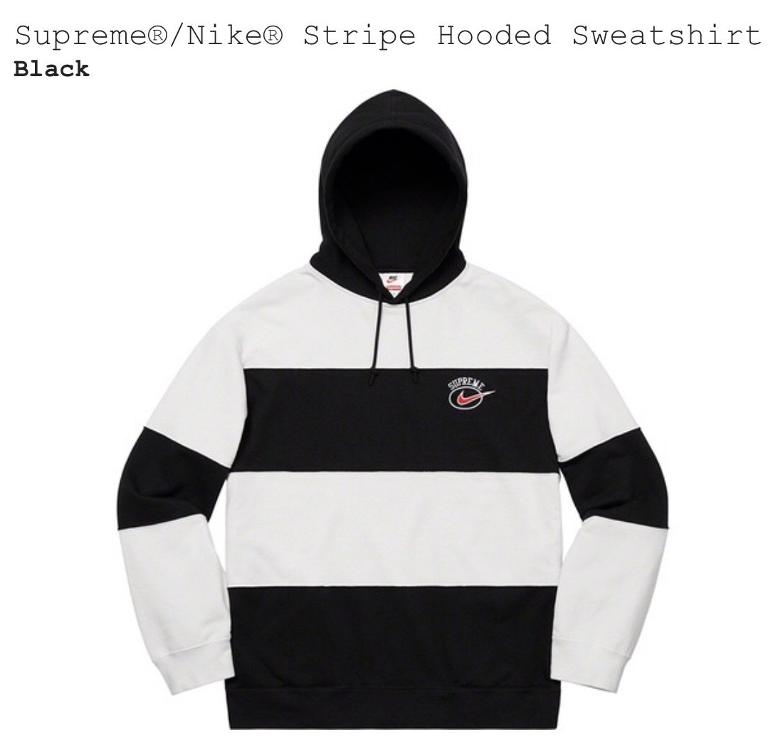 Supreme X Nike Striped Hoodie