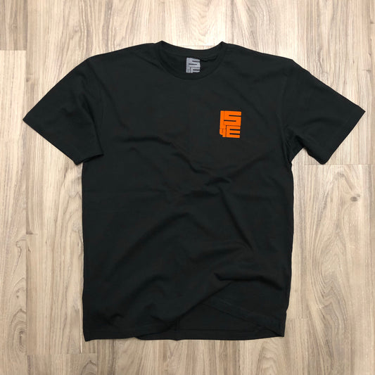 Black Copy Cat Tee W/ Velvet Lettering