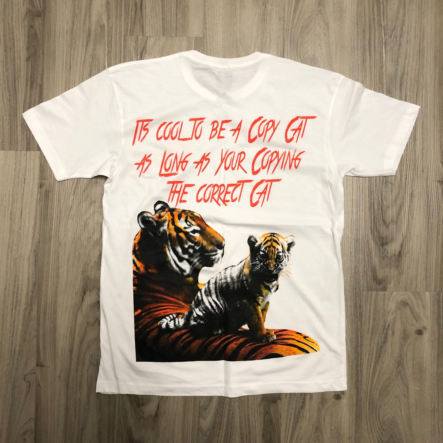 White Copy Cat Tee
