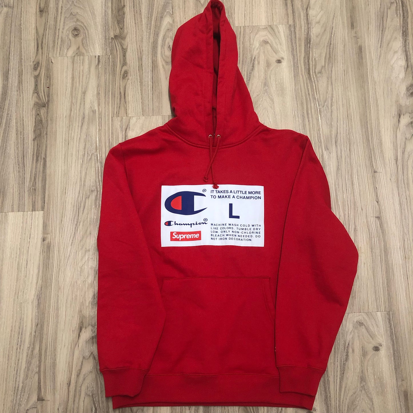 Used Champion X Supreme SS18 Hoodie