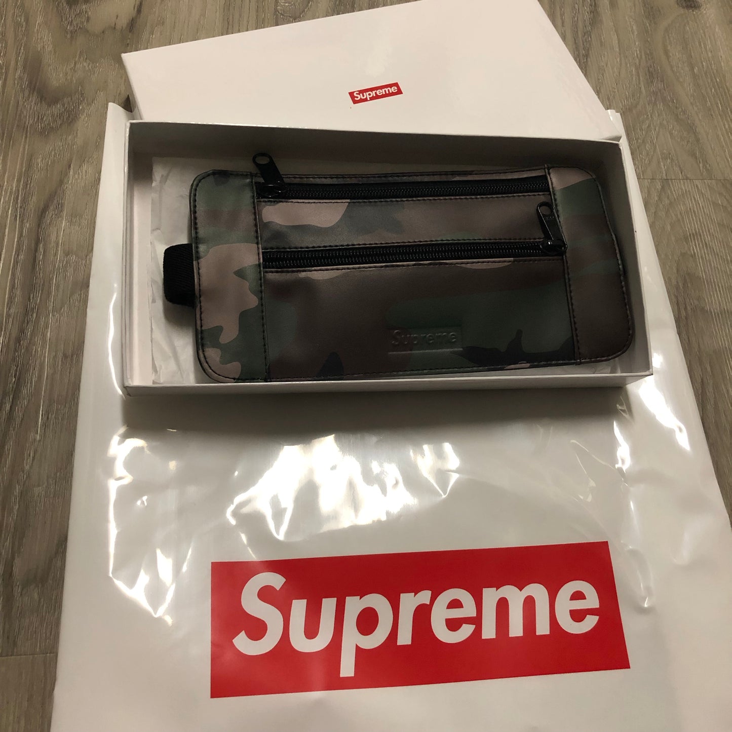 Supreme Leather Waist Bag