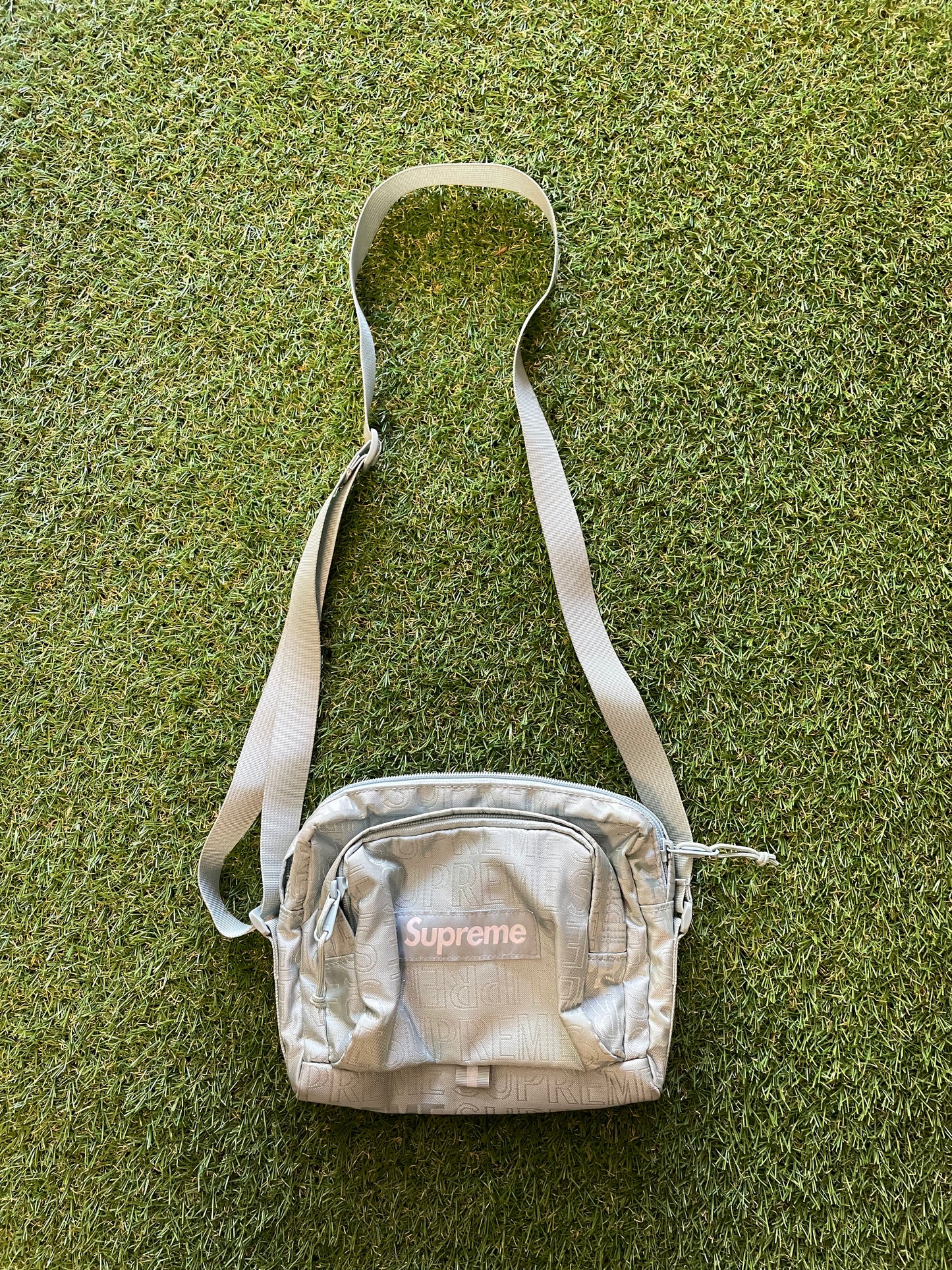 Used SS19 Supreme Ice Blue Bag
