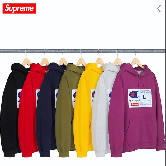 Used Champion X Supreme SS18 Hoodie